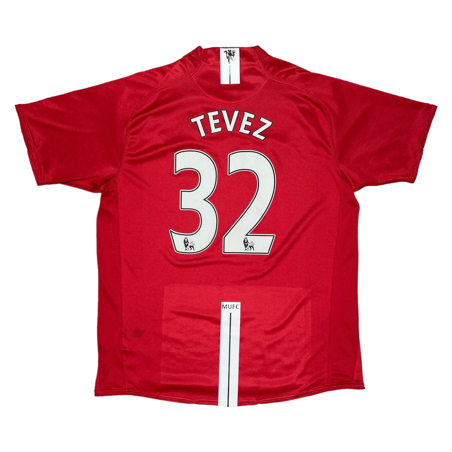 Maillot Manchester United 2007-09 Domicile Original Tevez #32 - Grand