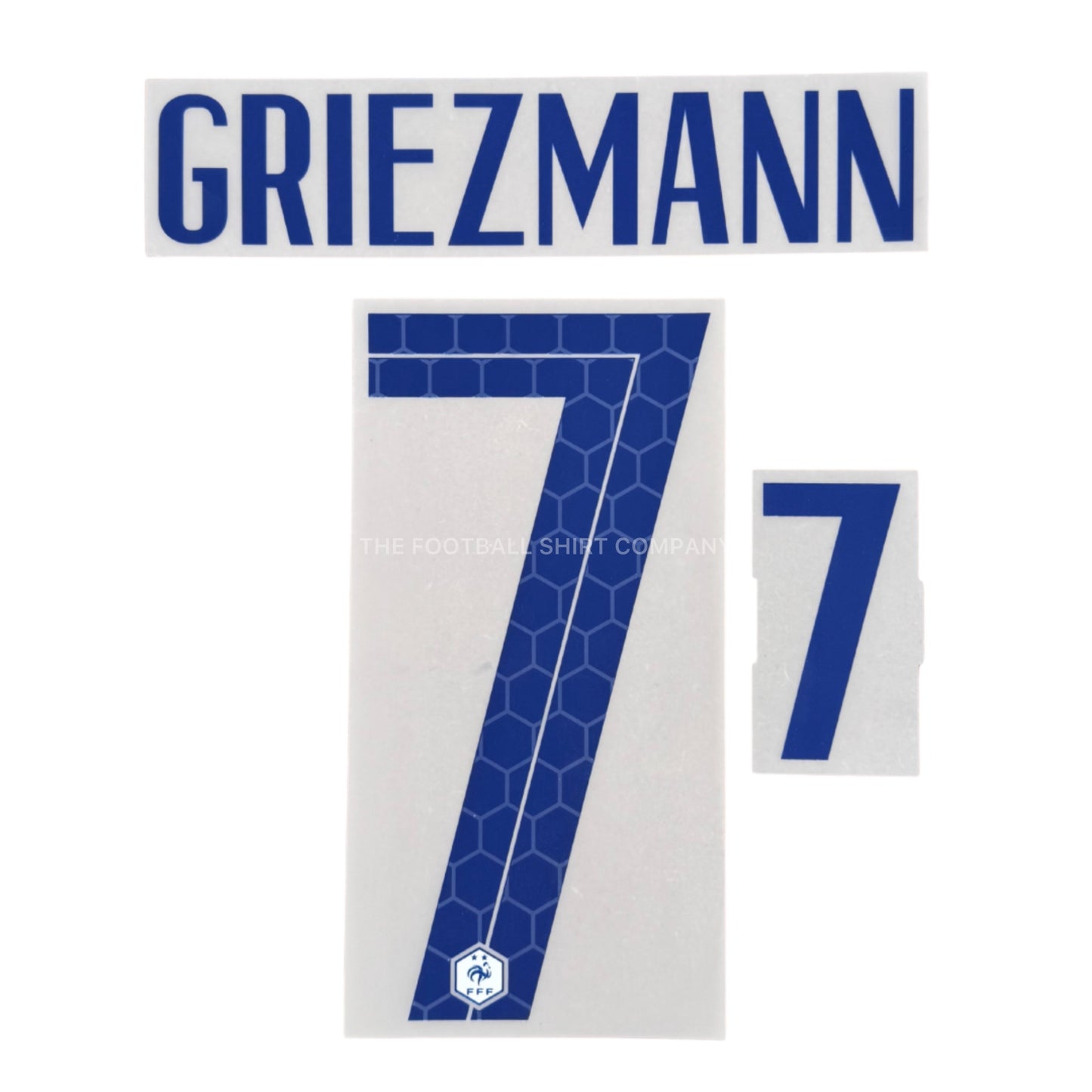 2020-21 France Away Griezmann #7 Official Name Set