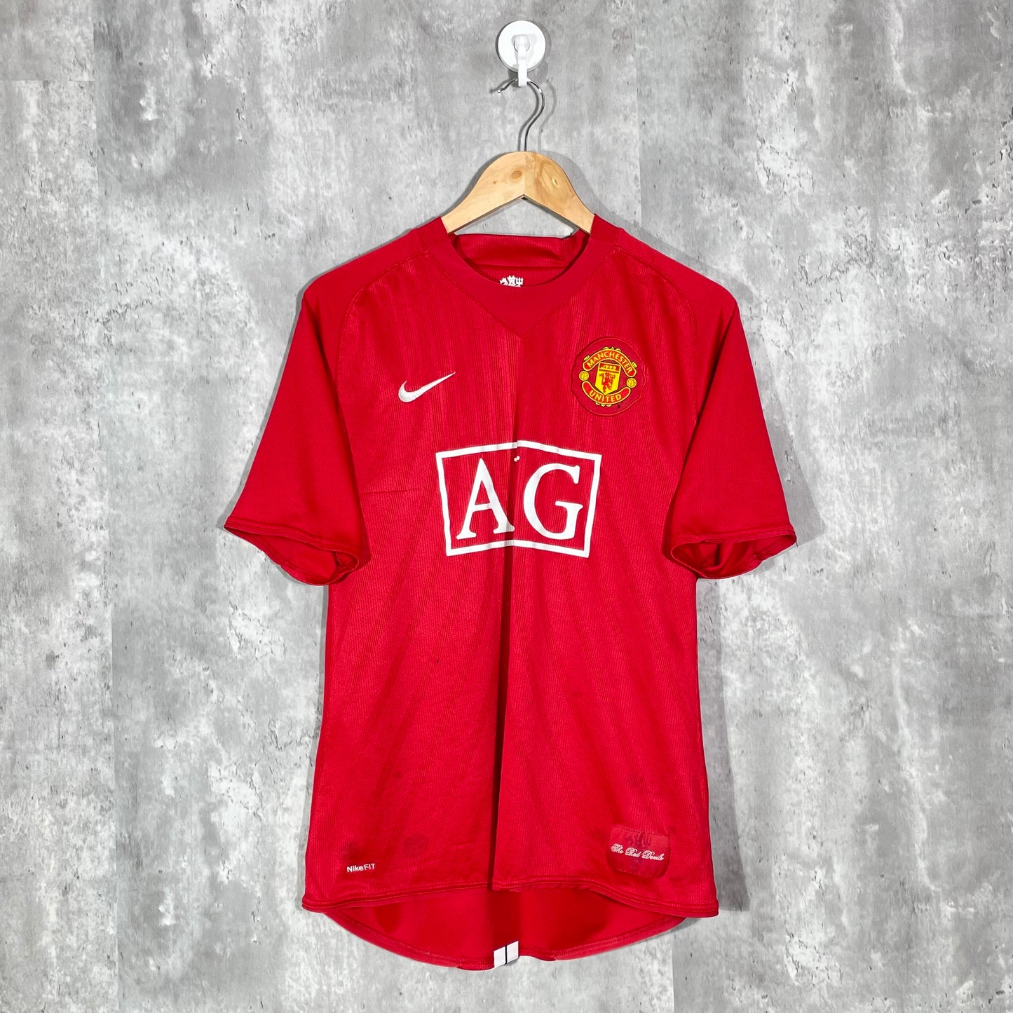 Maillot Manchester United 2007-09 Domicile Original Tevez #32 - Grand