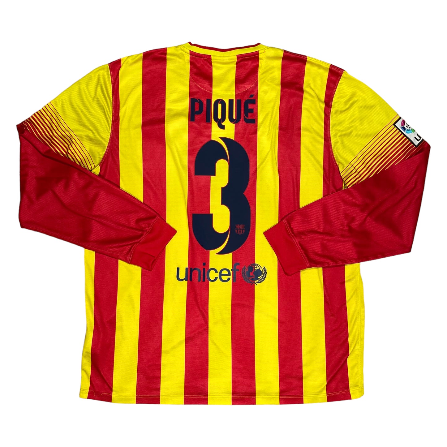 Barcelona 2013/14 Away L/S Shirt Pique #3 - XL