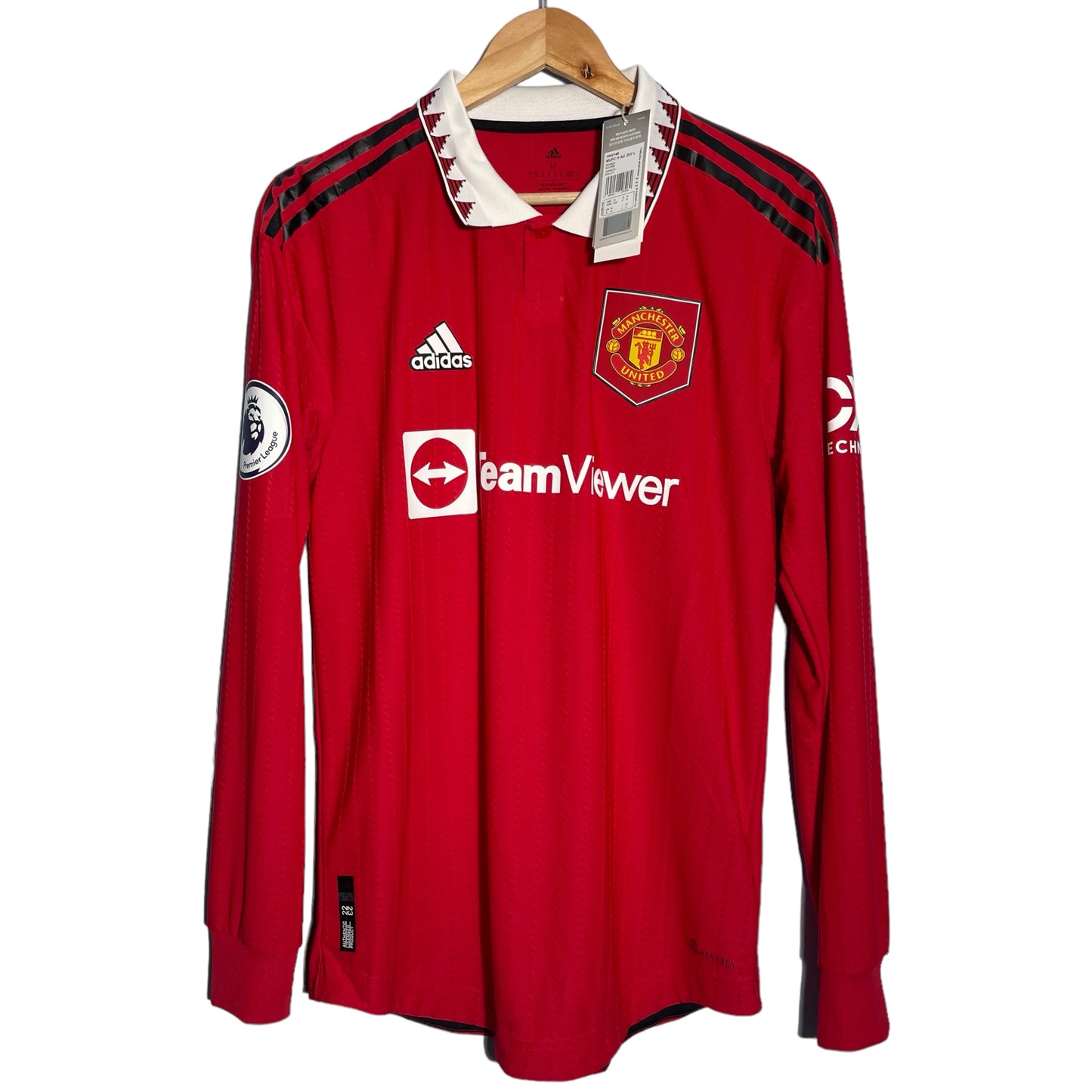 Manchester United 2022/23 Authentic L/S Original Shirt Rashford #10 - Medium