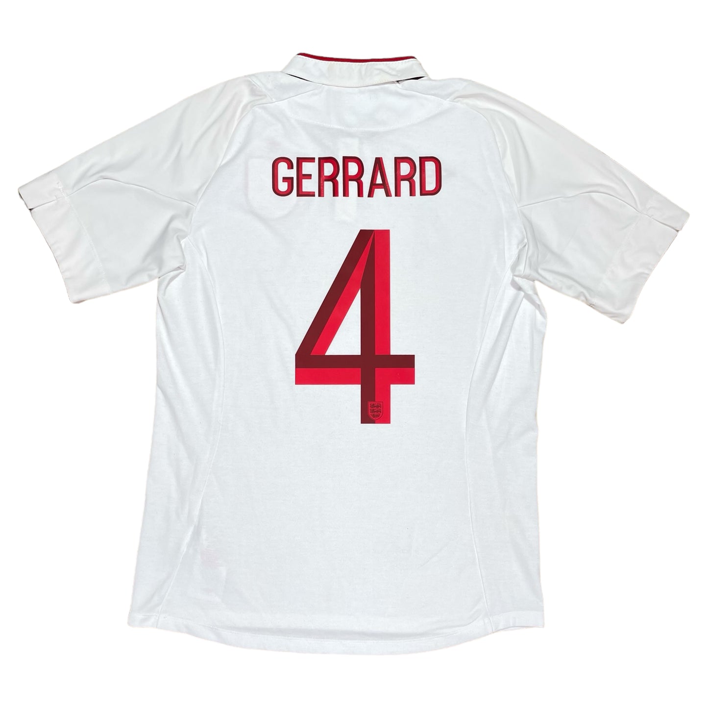 England 2012 Home Shirt Gerrard #4 - Medium