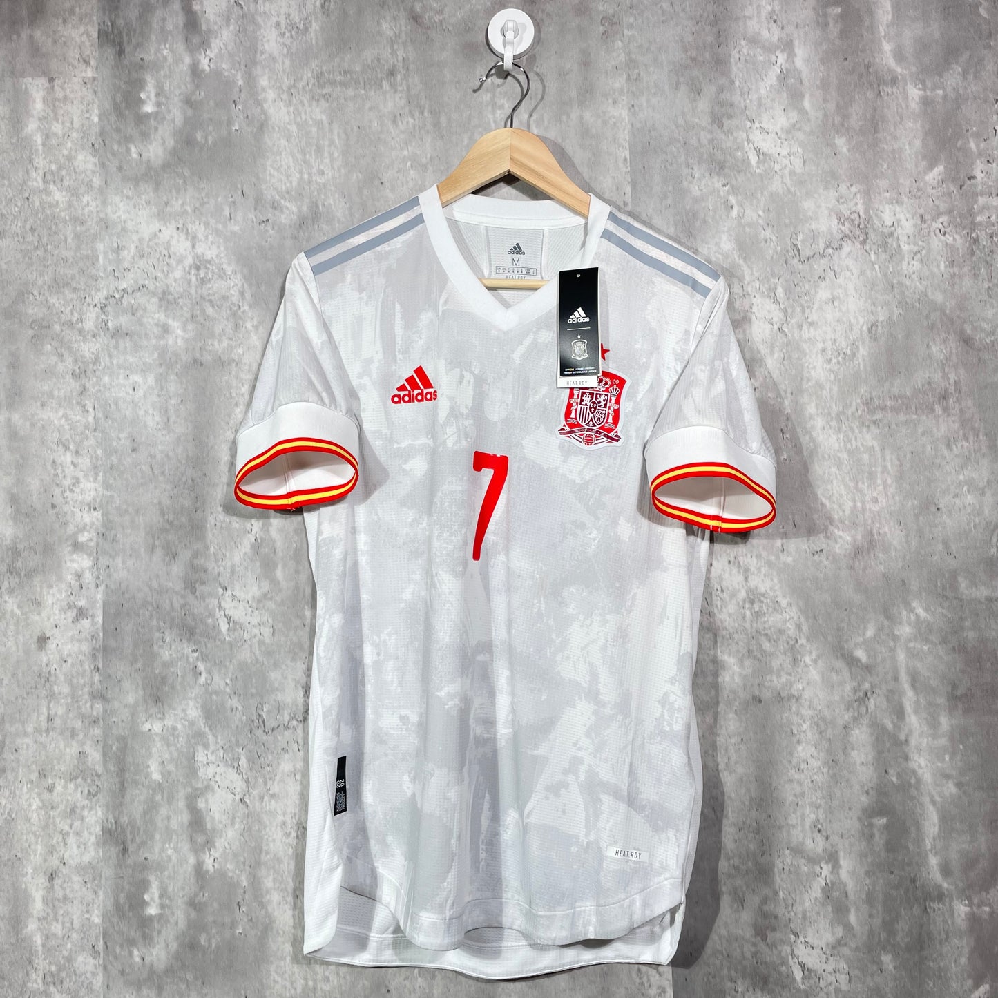 2020 Spain Away Authentic Shirt Morata #7 - Medium