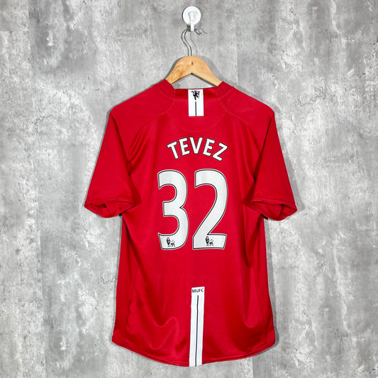 Manchester United 2007-09 Home Tevez #32 Shirt - Large