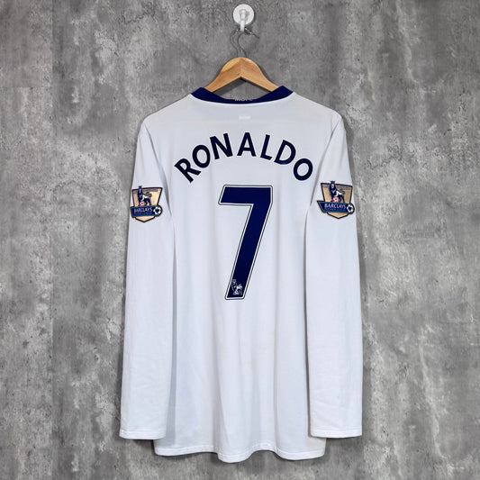 Manchester united 2008/09 Away L/S Ronaldo #7 - XL
