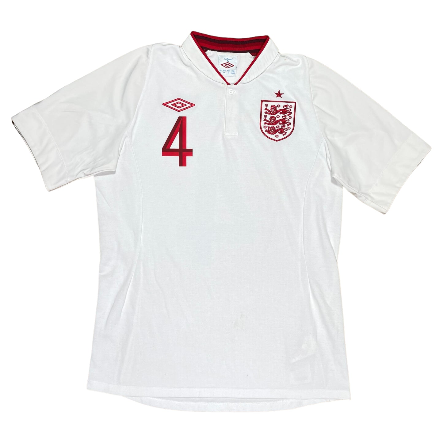 England 2012 Home Shirt Gerrard #4 - Medium