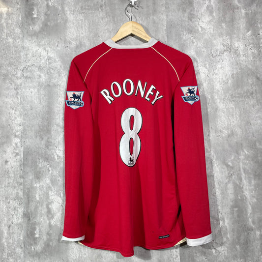 Manchester United 2006/07 Rooney #8 L/S - Large