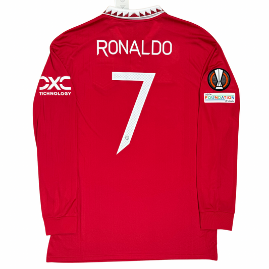 Manchester United 2022/23 Home L/S Shirt Ronaldo #7 - Large