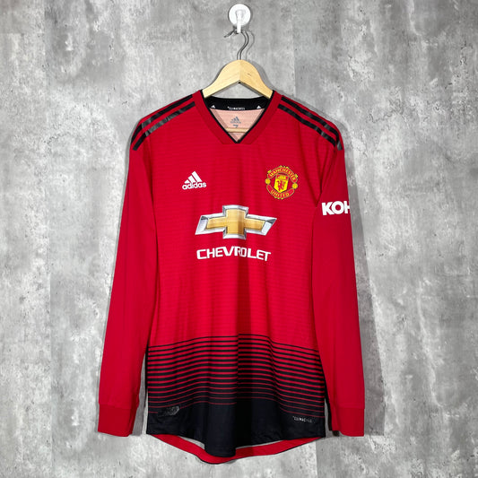 Manchester United 2018/19 Home Authentic L/S Shirt #20 - Large