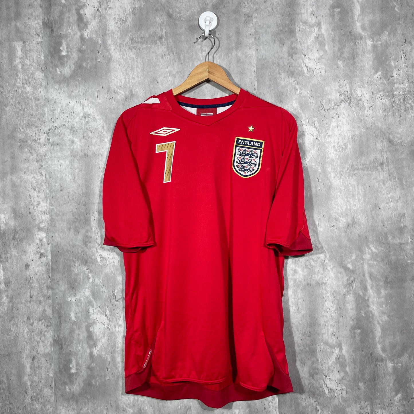 England 2006-08 Away Shirt Beckham #7 - XL