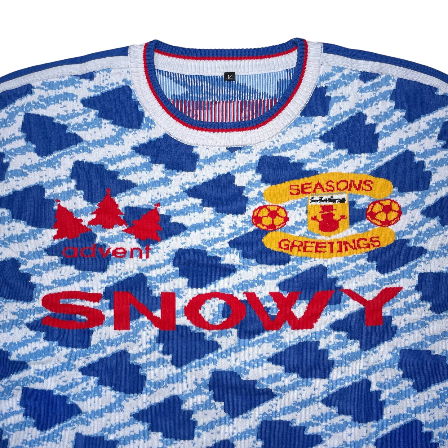 Manchester United '90 Style Away Christmas Jumper