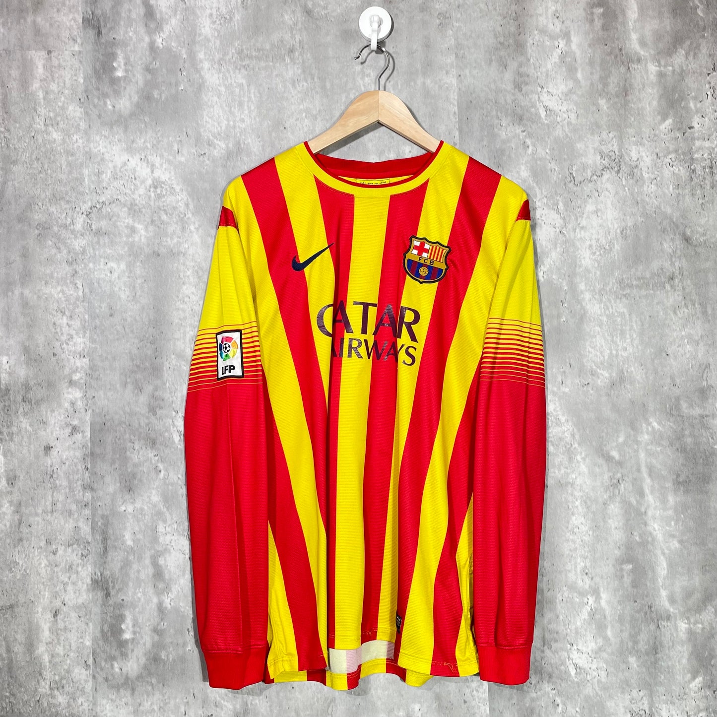 Barcelona 2013/14 Away L/S Shirt Pique #3 - XL