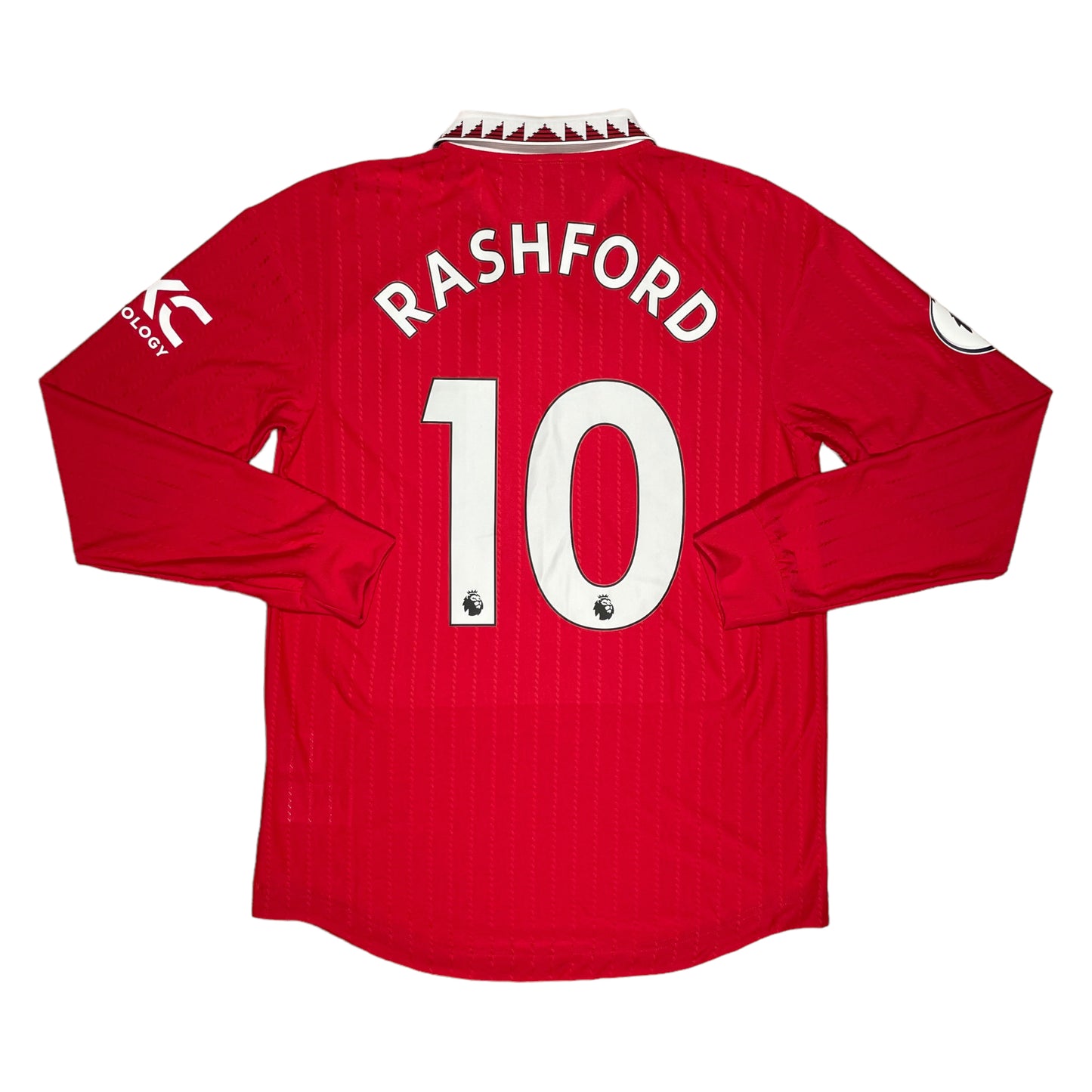 Manchester United 2022/23 Authentic L/S Original Shirt Rashford #10 - Medium