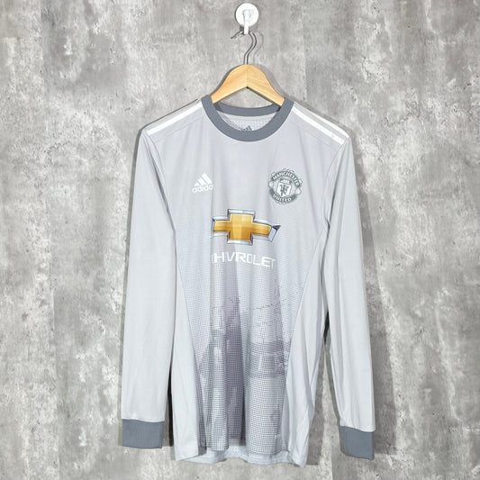 Manchester United 2017/18 Third L/S Player Issue Shirt #3 - Medium